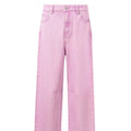 Pink Washed Loose Fit Straight Leg Jeans