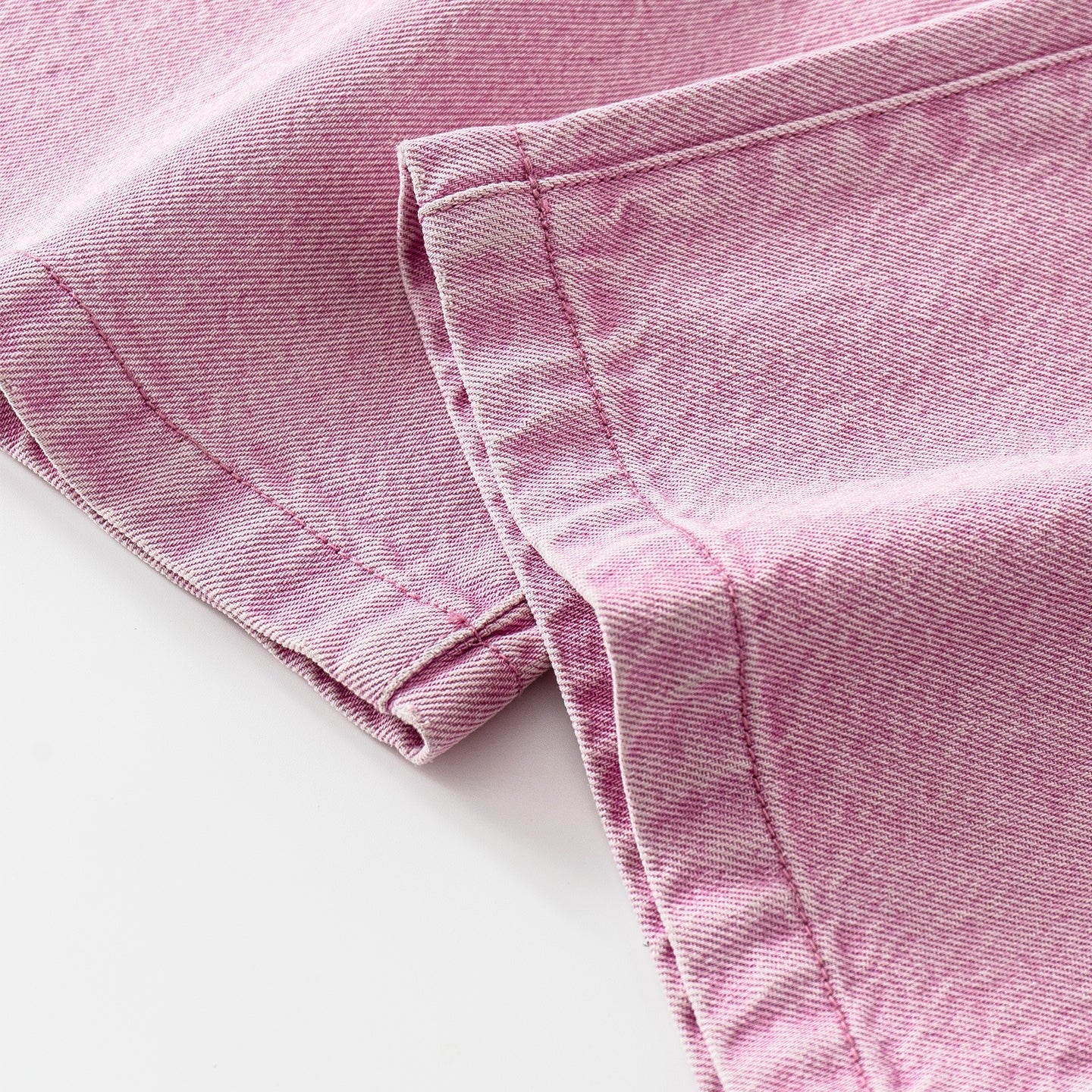 Pink Washed Loose Fit Straight Leg Jeans