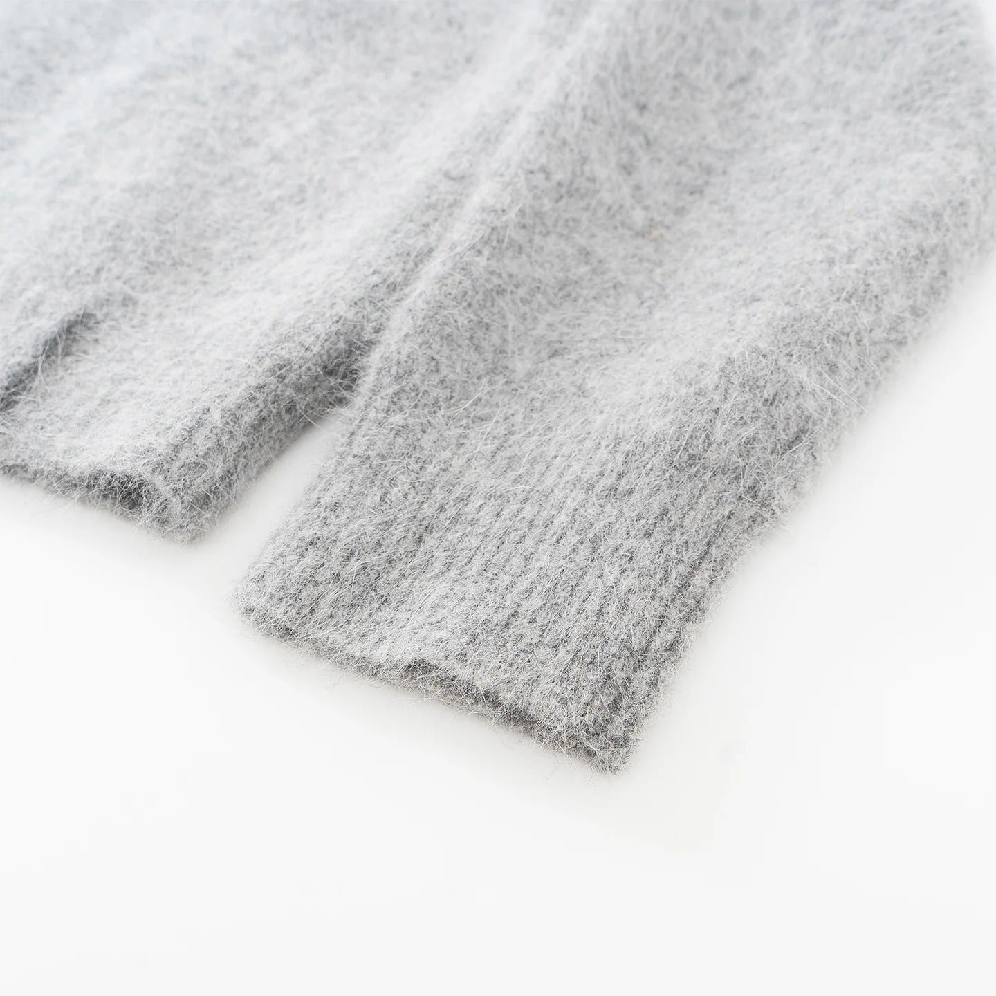 Relaxed Fit Mohair Blend Cardigan With A Collar