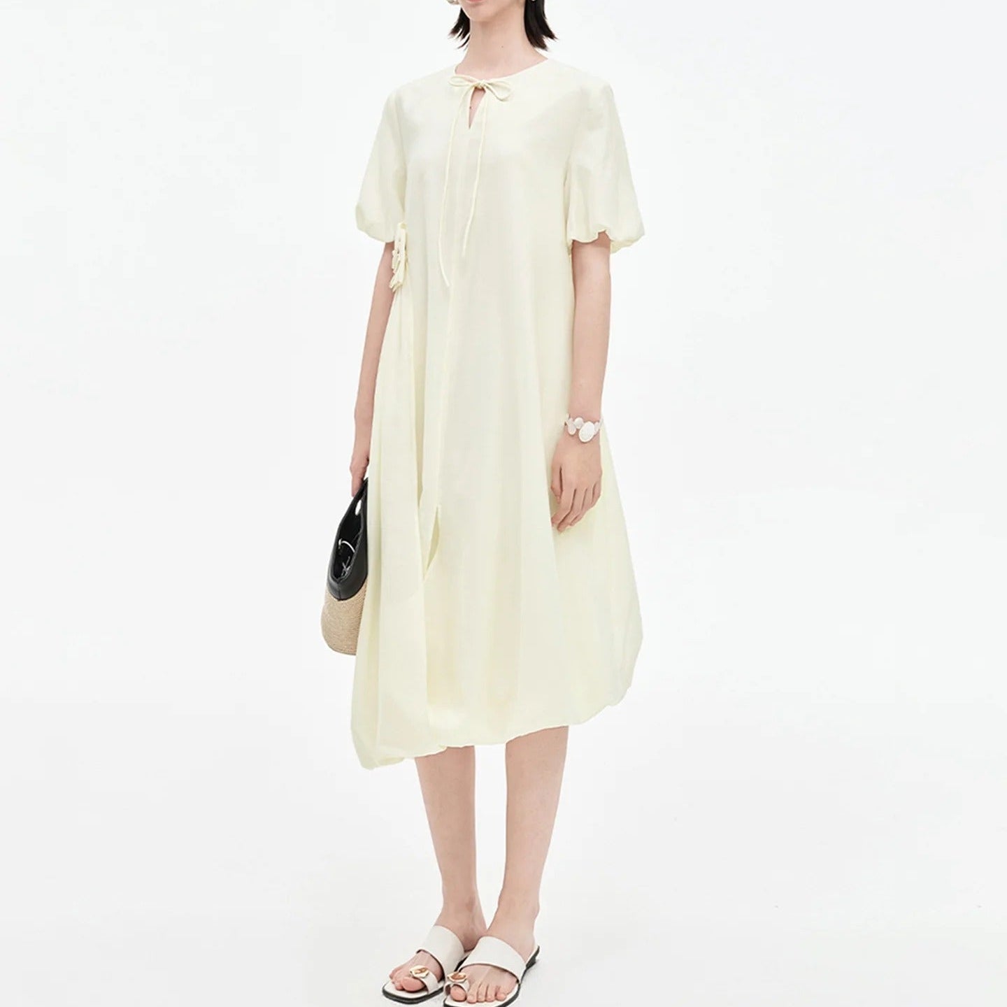Two Piece Set Pleated Sleeveless Denim Top And Skirt
